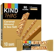 KIND Thins, Caramel Almond & Sea Salt, 0.74 oz, 10 Count