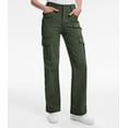 thumbnail image 5 of Moosehill Women's Cargo Pants Wide Leg High Waisted Work Hiking Casual Lightweight Stretch Army Green 3XL, 5 of 10