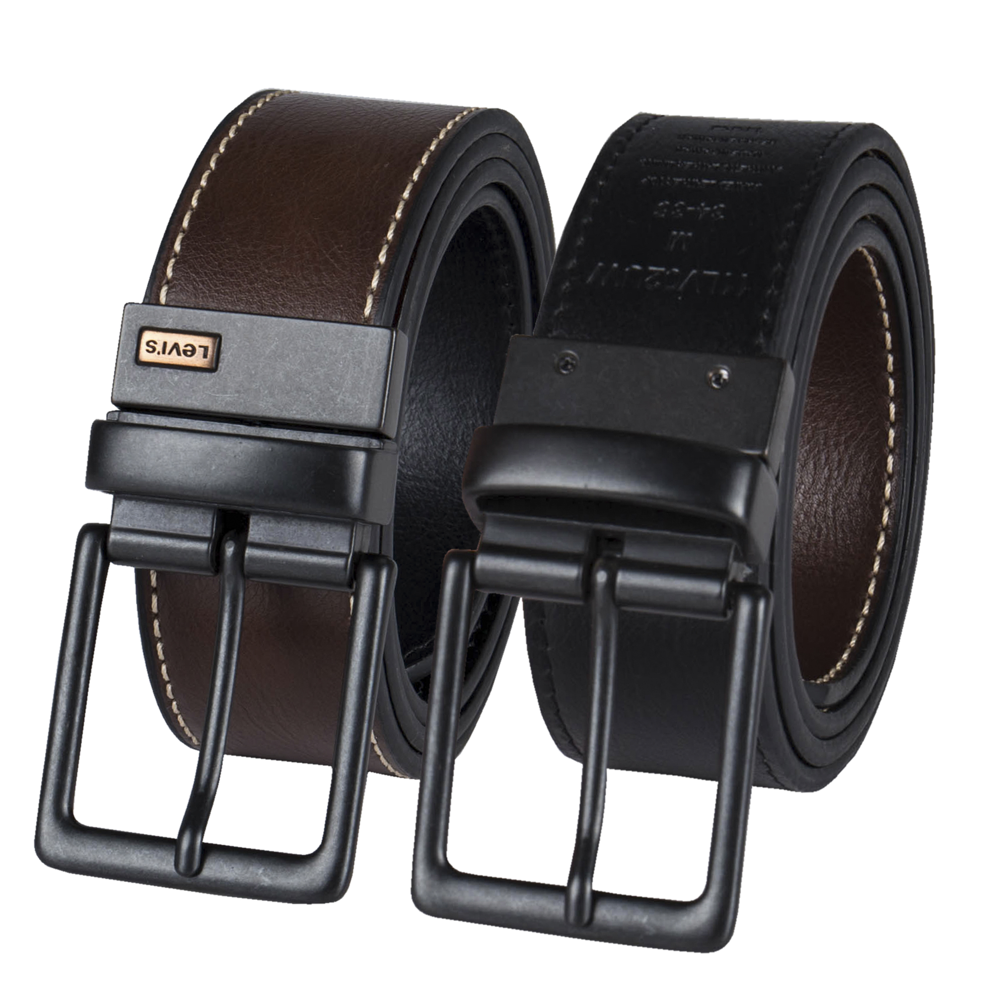 Levi's Men's Two-in-One Reversible Casual Jean Belt - image 5 of 7