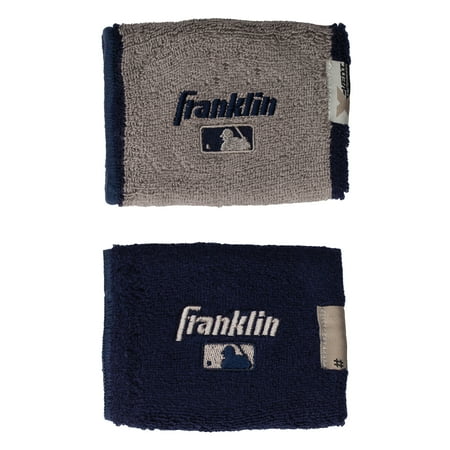 UPC: 0025725506293 | Franklin Sports MLB 4 Reversible Wristbands – Navy/Gray