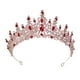 thumbnail image 3 of Coronas de diamantes de imitación Macarena Tiaras Diademas de Boda Novia Estilo Reina rojo, 3 of 8