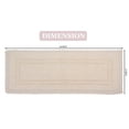 thumbnail image 3 of Home Weavers Opulent Bath Mat 100% Cotton Bathroom Rugs Set, Bathroom Decore, Washable Rug, Extra Soft & Absorbent bath Rug, Kitchen Mat, Bath Mat Set, Bath Floor Mat Reversible, 21"x54" Runner, Ivory, 3 of 9