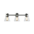 thumbnail image 6 of Artcraft Lighting Kanata Collection 3Light Vanity Light, Black & Brushed Nickel, 6 of 7