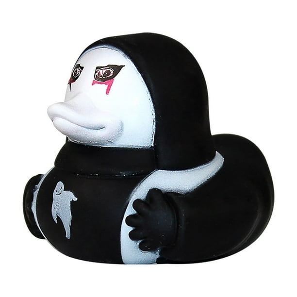 Decoración de Halloween, adornos de Halloween, regalos de Halloween, decoración del hogar 2 piezas de patos de terror de Halloween con cara de fantasma que pueden presionar los patitos pequeños Pato e