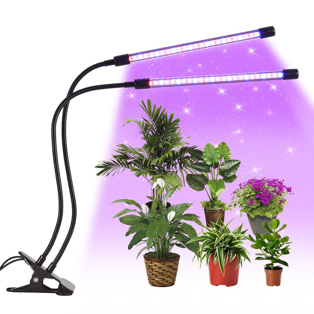LED Grow Light Plant 2 Head Growing Lamp Lights for Indoor Plants Hydroponics 