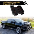 thumbnail image 3 of Bandeja organizadora de consola central para Chevy Silverado 1500 y GMC Sierra 1500 2019-2022, inserto de caja de almacenamiento para reposabrazos, plástico negro y rojo, 3 of 6