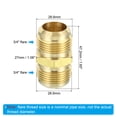 thumbnail image 2 of Conector de Compresión de Latón Uxcell, Conector de Tubo para Fontanería 3/4" Macho x 3/4" Macho 2, 2 of 6