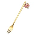 thumbnail image 1 of New Year Tableware Dessert Fork Stirring Small Fork New Year Gift Fork, 1 of 2