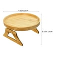 thumbnail image 2 of BRIGHTFUFU Sofa Tray Table for Couch Synthetic Material Multi-functional 1Pack, 2 of 8