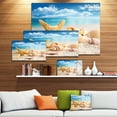 thumbnail image 2 of Designart - Étoile de Mer et Coquillages sur la Plage - Impression sur Toile Photo de Bord de Mer, 2 of 2