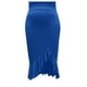 thumbnail image 3 of Vestido informal de invierno para mujer con hombros descubiertos, bajo con abertura, volantes, manga larga y cuello en V., 3 of 5