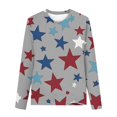 thumbnail image 5 of XQYLOS Kids Printed Sweatshirt Crewneck Loose Fit Star Graphic Pullover Cute Casual Girls Shirts Tops for 3-14 Years Trendy, 5 of 6