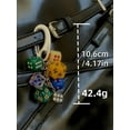 thumbnail image 3 of Llavero con Cuentas de Dados, Forma Clásica, para Colgar En El Bolso, Personalizado, para Teléfono Móvil, Cadena para Colgar, Decoración En Contraste Marrón y Verde., 3 of 7