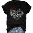 thumbnail image 4 of XIAONU Women's Graphic Print Tees Adventure Heart Mountain Top Soft Casual Outdoor Wear Shirt, 4 of 4