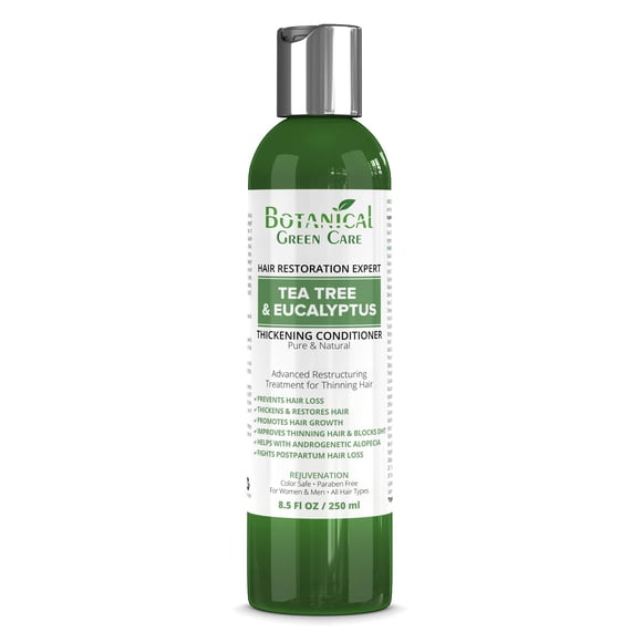 Acondicionador anticaída de árbol de té y eucalipto Acondicionador espesante para cabello adelgazado Acondicionador para el crecimiento del cabello Fortalecimiento del cabello Productos contra la caíd