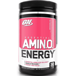 Optimum Nutrition Amino Energy Pre Workout + Essential Amino Acids Powder, Watermelon, 30