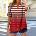 thumbnail image 5 of Womens Spring Shirts 2025 Woman Tops Summer, Linen Tops for Women Summer Work Shirts Trendy Button Down Plus Size V Neck Boho Clothes Spring Tops for Women 2025, 5 of 5