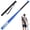 Blue, variant on iHomeGarden 28 in Weighted Practice Bat for Baseball and Softball, Carbon Steel Swing Trainer with Grip and Carry Bag, Blue