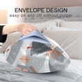 thumbnail image 4 of Yayeee Pillowcase Standard Size Set of 2 Satin Wrinkle Resistant Pillow Case, Gray Snow Houses, 4 of 7