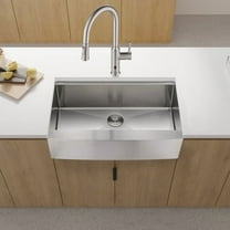 33x22x10"Farmhouse Apron Single Bowl Stainless Steel Kitchen Sink with Workstation