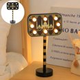 thumbnail image 1 of Lámpara de mesa decorativa con luz de atmósfera de castillo con luz nocturna decorativa de luna hueca, 1 of 5