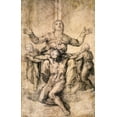 thumbnail image 2 of Michelangelo 13x18 White Modern Wood Framed Museum Art Print Titled - Pieta-4, 2 of 4