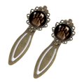thumbnail image 2 of Paw prints Vintage Copper-Colored Lace Bookmarks: Stainless Steel Reading Accessories for Book Lovers - Set of 2, 2 of 5