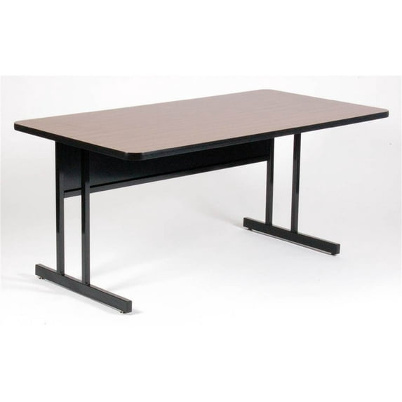 Keyboard Height Work Station in Walnut (24 in. x 36 in./Green)
