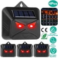 thumbnail image 3 of Afoxsos 4-Pcs Solar Predator Control Light, Animal Repeller for Outdoor with 4 Red LED Light, 3 of 12