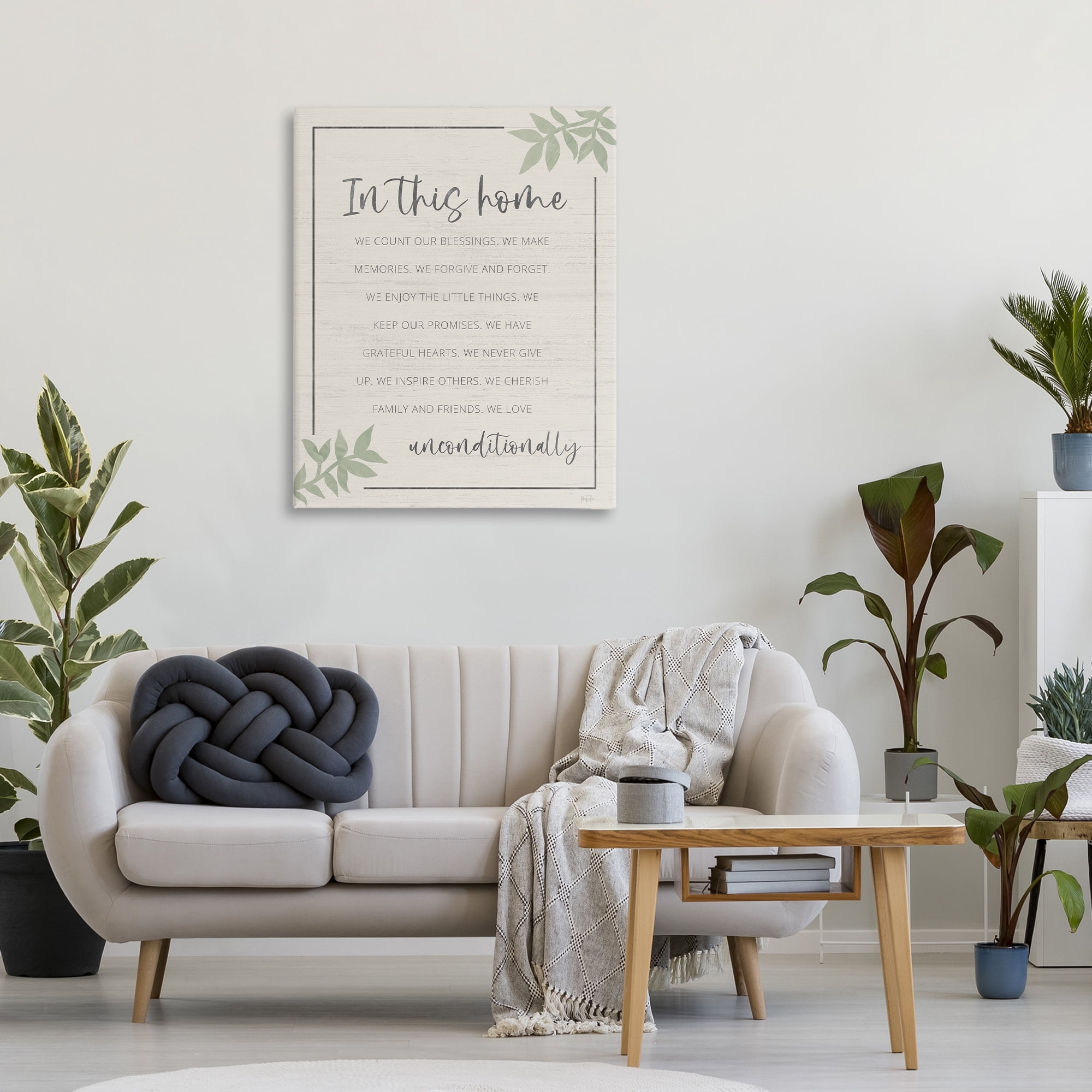 Stupell Industries We Love Unconditionally Canvas Wall Art, design by Natalie Carpentieri