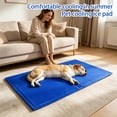 thumbnail image 4 of Pet Cooling Gel Mat for Dogs Cats, Summer Self Cooling Pad for Small Medium Pets, Machine Washable Ice Pad for Floor Sofa Crate, Blue Xxl Non Toxic Pet Cooling Mat for Indoor, 4 of 6