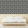 thumbnail image 4 of Ambesonne Abstract Peel & Stick Wallpaper for Home, Ink Brush Style Argyle, 13"x36", Pale Eggshell Black, 4 of 6