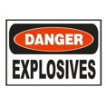 thumbnail image 1 of Size: 16" x 12" - Danger Explosives Safety Metal Sign Sign, 1 of 4