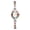 Silver, variant on Women's Analog Quartz Oval Watch: Removable Band Full Rhinestone Decor Bracelet Pearl Dial Wristwatch for Women - Versatile