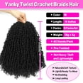 thumbnail image 2 of Crochet Hair Youngther Yanky Twist 16 pulgadas, 6 paquetes (1B), 2 of 6