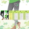 thumbnail image 3 of Arlun St Patricks Day Leggings for Women Casual Shamrock Printed Straight Stretch Leggings Irish Green Soft Comfortable High Waist Tummy Control Workout Yoga Pants Army Green M, 3 of 5