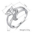 thumbnail image 5 of Themed Copper Ring with Zircon Inlay Korean Style Jewelry, 5 of 5