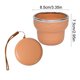thumbnail image 3 of Vaso de agua plegable de silicona de 200 ml con tapa y cuerda colgante, vaso portátil para viajes, camping y exteriores, para bebidas frías y calientes., 3 of 6