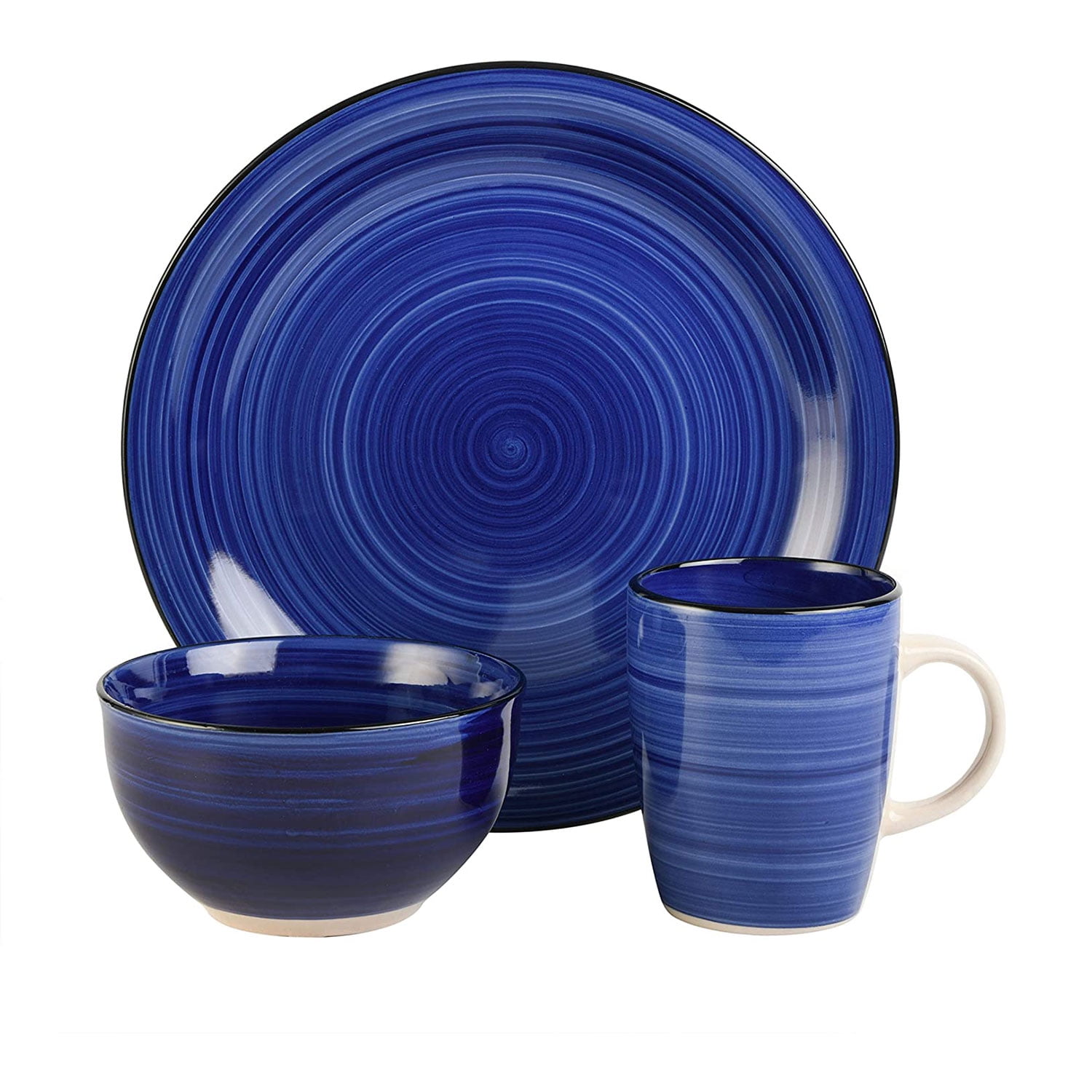 Open Box Gibson Home 95631.12RM Color Vibes 12 Piece Dinnerware Set