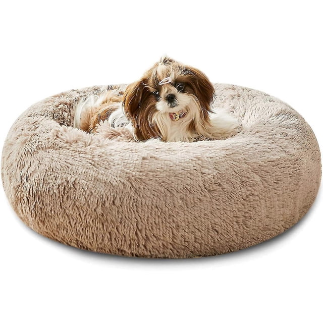 Dog And Cat Beds, Anti-anxiety Donut Round Warm Beds