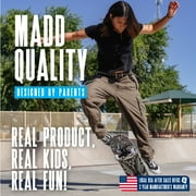 31 Complete Skateboard for Beginners & Intermediate Riders – Popsicle Deck, PU Wheels, ABEC-11 Bearings – Madd Gear