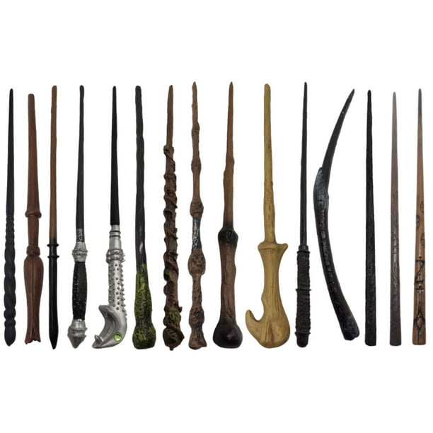 Varita Magica para Magos Harry Potter de Resina Con Nucleo Metálico Sólido de Metal Dumbledore Hermione Sauco Cosplay Disfraz Accesorio Modelo a Escoger