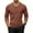 #124-Brown, variant on Kakii Men's Brown V-Neck Sweater, Oversized Long Sleeve Knit Pullover, Retro Casual Cable Texture Cardigan