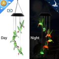 thumbnail image 3 of Carillón de viento Solar Led, carillones de viento para exteriores, luces de lámpara de colibrí que cambian de Color para el hogar, fiesta, patio, decoración de jardín, 3 of 5