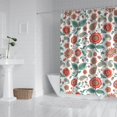 thumbnail image 2 of Pioneer Flower Floral Print Pattern Shower Curtain 72"x72", Bathroom Decorative Shower Curtain Set with 12 Hooks, Waterproof Washable, 2 of 6