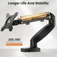 thumbnail image 2 of JOINSUN Adjustable Single Monitor Arm for 15–27" Screens, Desk Mount with Clamp & Grommet Base, Fits VESA 75x75/100x100, Holds 4.4–15.4 lbs, 2 of 4