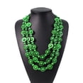 thumbnail image 1 of EeaseMX Collar tejido con colgante de cáscara de coco, estilo bohemio, para niñas y mujeres (verde), 1 of 7