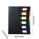 thumbnail image 3 of Carpeta organizadora de archivos tipo acordeón de 6 cuadrículas | Portadocumentos de plástico A4 con cierre de hebilla elástica | Colores del arcoíris: negro, azul, rosa, blanco y rosa fuerte |, 3 of 6