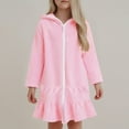 2DXuixsh Girls Party Dress Cute Girls Comfortable Dress Hooded Long