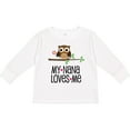 thumbnail image 3 of Inktastic My Nana Loves Me Owl Girls Long Sleeve Toddler T-Shirt, 3 of 5
